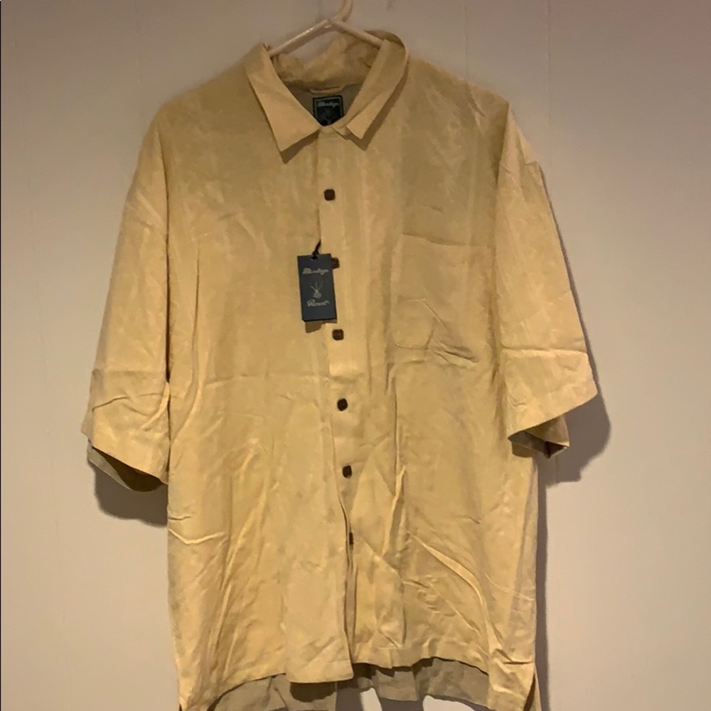 Montego Resort Button Down Dress Shirt, Gold, XXL